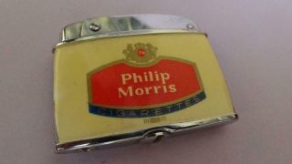 Vintage Philip Morris Cigarettes Lighter Made In Japan