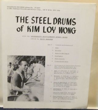 Vintage Folkways The Steel Drums of Kim Loy Wong LP from the Ted Lucas Archive 6