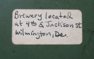 Wilmington,  DE Pre - Prohibition 13 