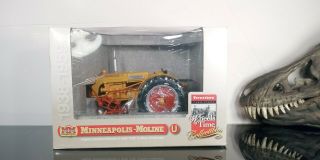 1/16 Minneapolis - Moline U Firestone Wheels Of Time With Cq 2 Row Cultivator Rare