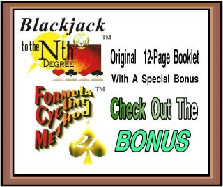 Blackjack Betting System - 12 Page Booklet - Structured Strategy
