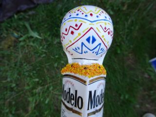 modelo especial day of the dead short 7in.  beer tap handle 4