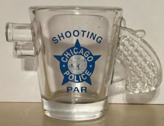 Gun Shaped Chicago Police Department Cpd Shot Glass Plus Detectives Union Not Pc