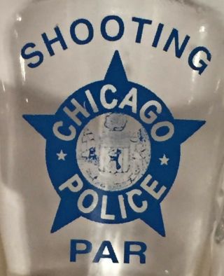 Gun Shaped Chicago Police Department CPD Shot Glass Plus Detectives Union NOT PC 3