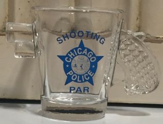 Gun Shaped Chicago Police Department CPD Shot Glass Plus Detectives Union NOT PC 6