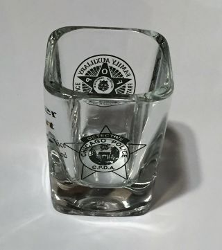 Gun Shaped Chicago Police Department CPD Shot Glass Plus Detectives Union NOT PC 8