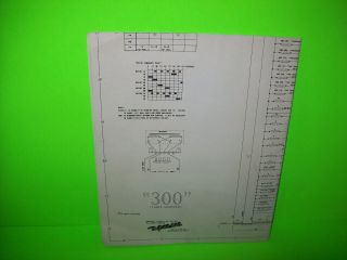Gottlieb 300 1975 Arcade Flipper Game Pinball Machine Repair Schematic