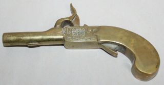 Vintage Brass Flintlock Gun Beer Bottle Opener