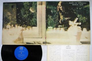 Graham Nash Songs For Beginners Atlantic P - 8111a Japan Promo Vinyl Lp