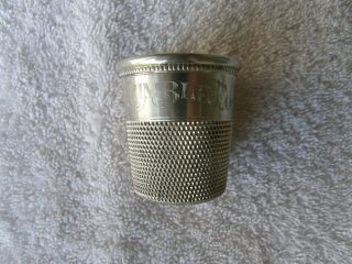 Simons Brothers Sterling Silver Thimble Shaped Shot Glass