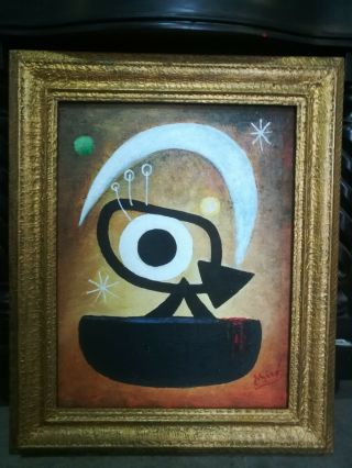 Joan Miró oil on canvas signed 2