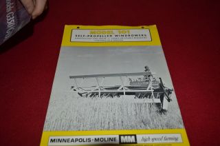 Minneapolis Moline 101 Self Propelled Windrowers Dealer 
