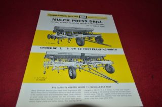Minneapolis Moline Oliver Tractor Mulch Press Drill Dealer 