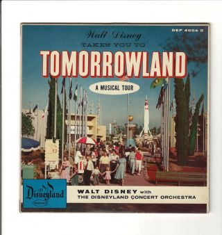 Walt Disney Takes You To Tomorrowland A Musical Tour 7 " Rare