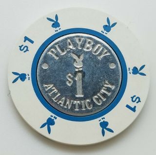 Playboy Club $1 Casino Chip Atlantic City Jersey House Mold Coin Inlay 2