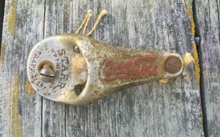 Vintage Coca Cola Bottle Opener Starr Brown Mfg Company Pat 1925 Wall Mount 6