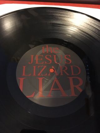 The Jesus Lizard - Liar LP 1992 1st Pressing No Printed Inner Sleeve 3
