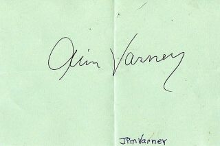 Jim Varney : Actor Vintage Page Signed