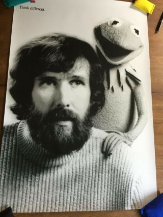 Apple 24 X 36 " Poster Jim Henson Think Different The Crazy Ones 1998