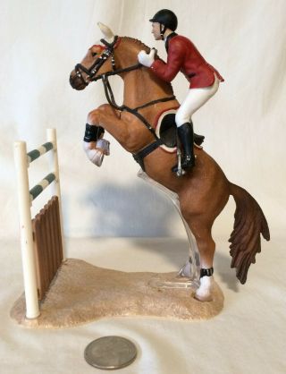 Schleich Show Jumper Horse W/rider & Jump Rare 42026 Jumping Horse