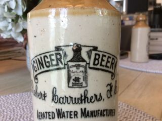 Vintage ginger beer bottle - Robert Carruthers 6