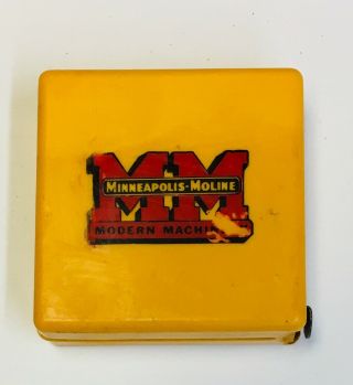 Vintage Minneapolis Moline Tractor Company Tape Measure Advertising