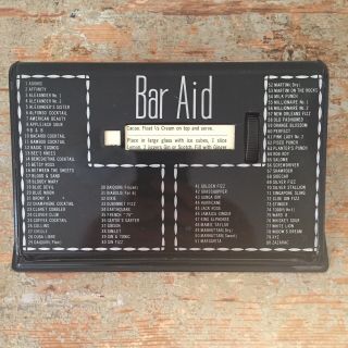 Vintage 1950’s Black Bar - Aid Bar Decor 80 Cocktail Recipes -