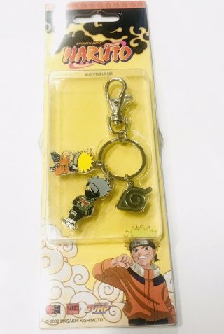 Naruto Shippuden Keychain Key Chain Anime Manga License Rare Vtg Kakashi Oop
