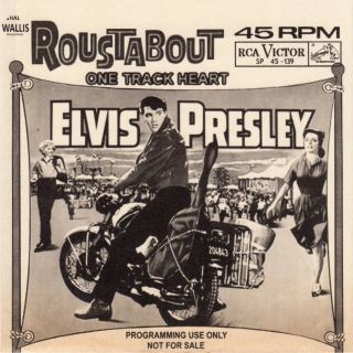 (ex) Elvis Presley " Roustabout /one Track Heart " Rca Victor Sp - 45 - 139 1964