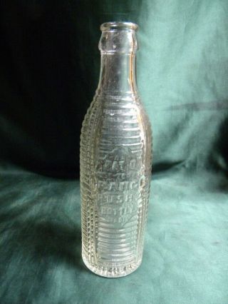 6 0z Clear Glass Orange Crush Soda Bottle Fredericksburg Tx Pat ' d July 20,  1920 6