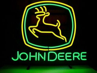 [ship From Usa]john Deere Farm Equipment Tractor Dealer Neon Sign Beer Bar Light
