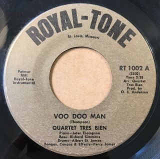 Northern Soul R&b 45 Quartet Tres Bien Voo Doo Man Royal - Tone