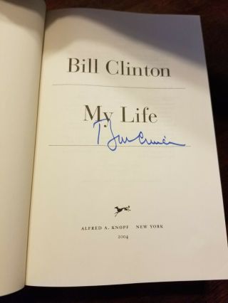 Bill Clinton Signed My Life 1st Edition Hardcover Book