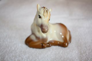 Fenton Glass Chocolate Slag Horse - Hand Painted By C Smith