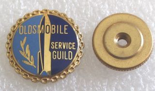 Vintage Oldsmobile Service Guild Member Lapel Pin - Master Mechanic
