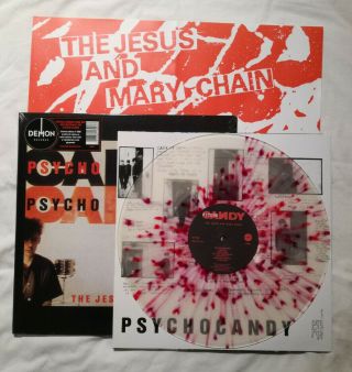 Jesus & Mary Chain - Psychocandy - Uk Rsd 2013 Red Splatter Lp With Poster
