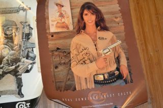COLT FIREARMS POSTER Poster Real Cowgirls Shoot Signed Leader in Law Enforcement 3