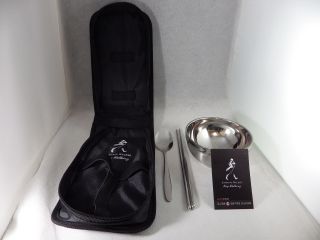 Johnnie Walker Whisky Chopsticks Spoon Bowl Environmental Tableware With Bag