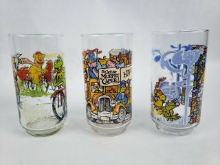 Vintage 1981 Great Muppet Caper McDonalds Drinking Glasses Kermit Miss Piggy 4