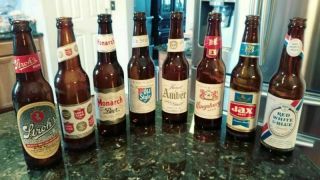 Monarch Royal Amber Kingsbury Jax Red White Blue Old Style Lone Star Strohs Beer
