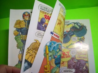 Judge Dredd Pinball Flyer Comic Book Edition Bally Game Artwork 1993