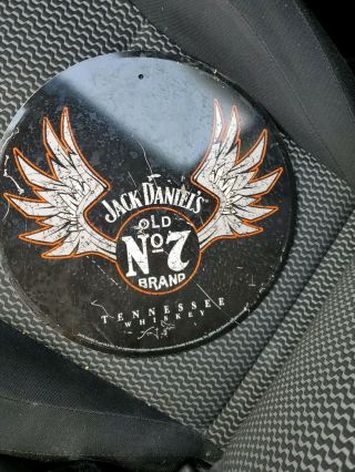Jack Daniels/harley Davidson Wings Round Sign 2004