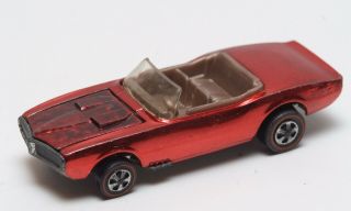 D24 Mattel Hot Wheels Redline 1968 Us Red Custom Firebird