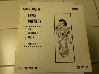 The American Dream Vol 1 Elvis Presley Lp Near Bootleg 197 - 79