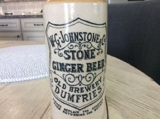 Vintage WG Johnstone & Company ginger beer bottle 8