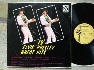 Ultra Rare Lp Elvis Presley 19 Great Hits Rex Records Unknown Country L@@k