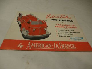 1954 American Lafrance Fire Engines,  Sales Brochure (doepke Model Toys)