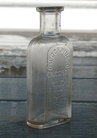 Antique G.  H.  CORWIN & CO.  DRUGGISTS - GREENPORT,  L.  I.  Medicine/ Pharmacy Bottle 2