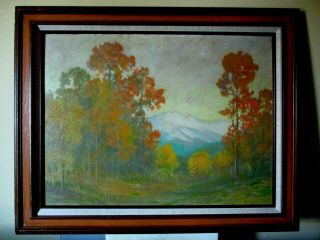 David Stirling Plein Air Oil Painting Estes Park,  Colorado - Listed