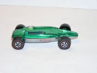 1969 Hot Wheels Redline Grand Prix Shelby Turbine Pretty Green Yr2 Keeper